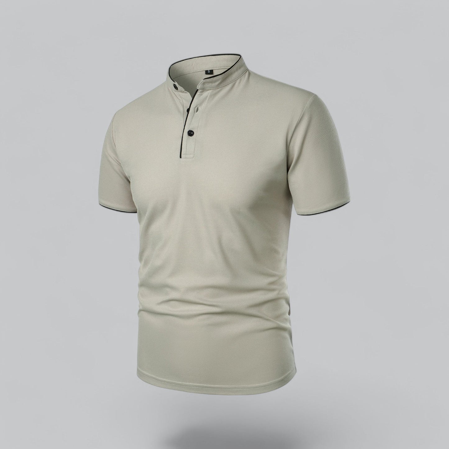 Tadhg | Collarless Polo Shirt