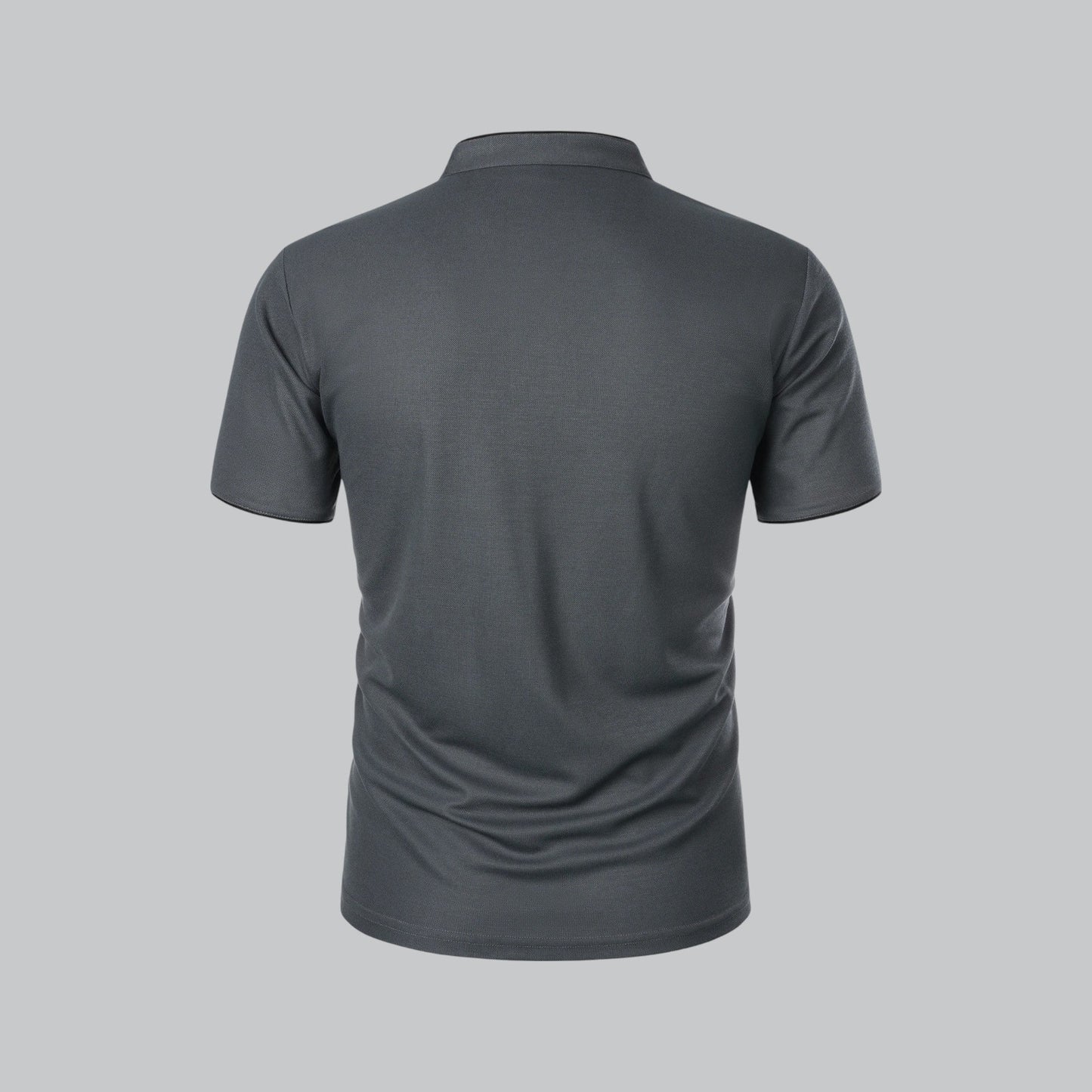 Tadhg | Collarless Polo Shirt