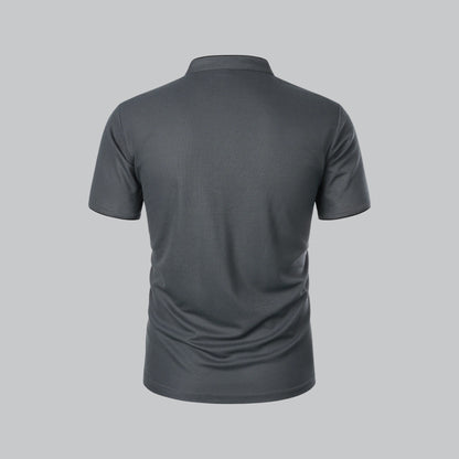 Tadhg | Collarless Polo Shirt