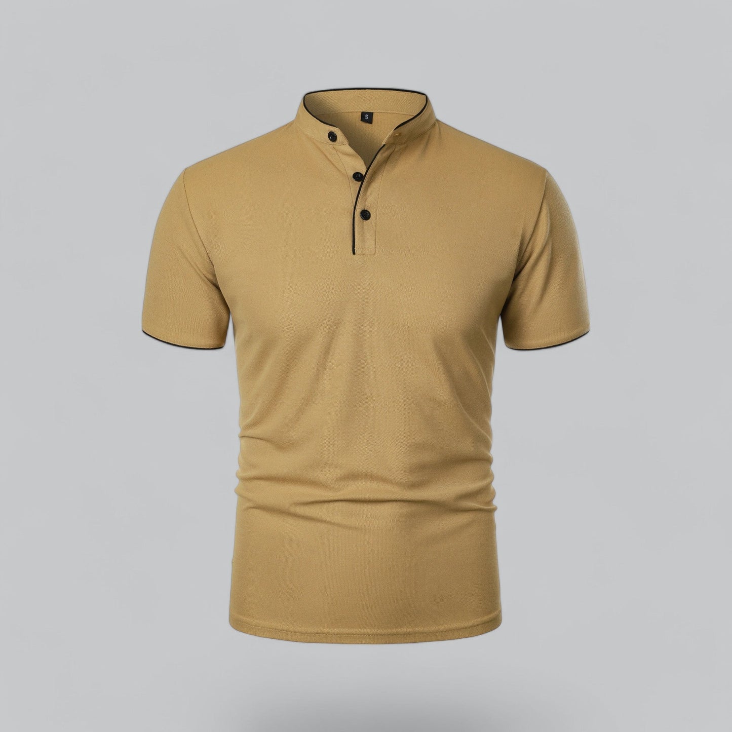 Tadhg | Collarless Polo Shirt