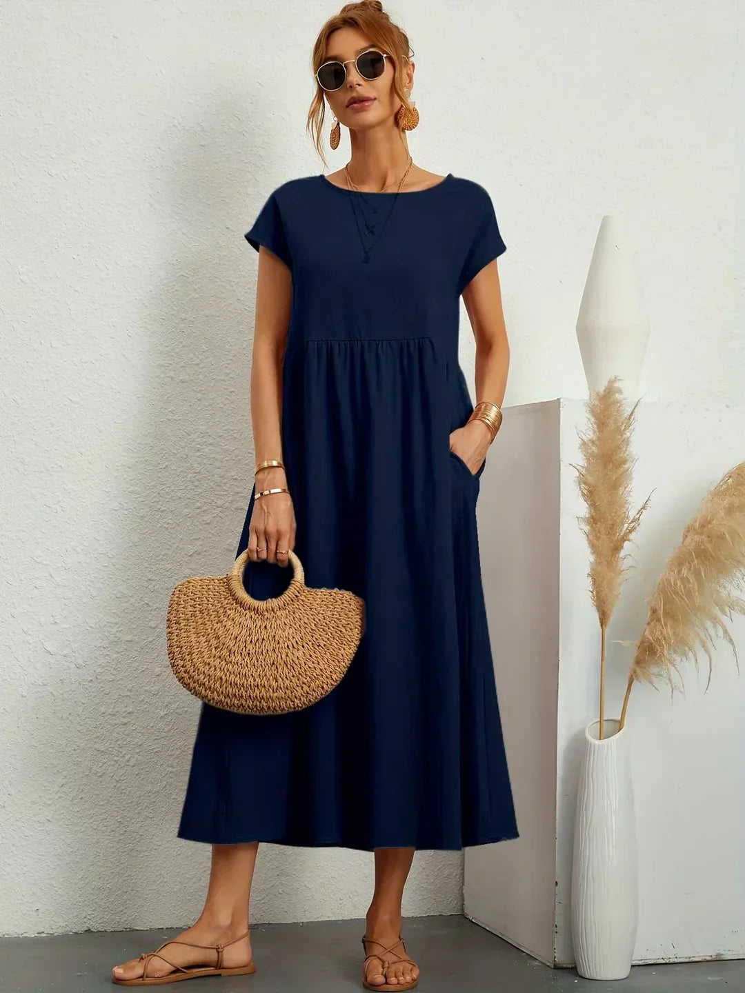 Aisling™ | Fluid Midi Dress