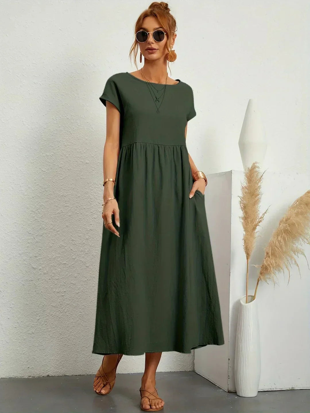 Aisling™ | Fluid Midi Dress