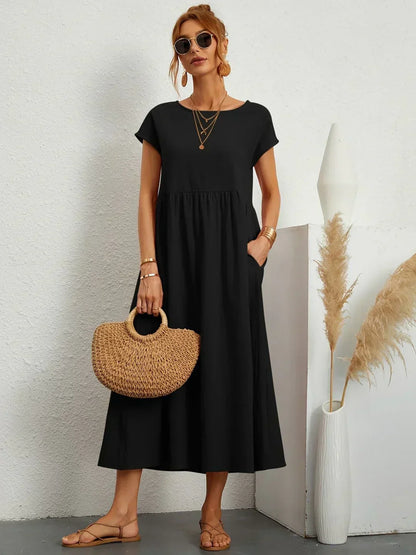 Aisling™ | Fluid Midi Dress