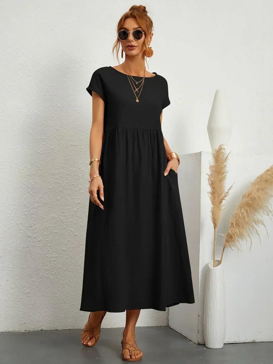 Aisling™ | Fluid Midi Dress