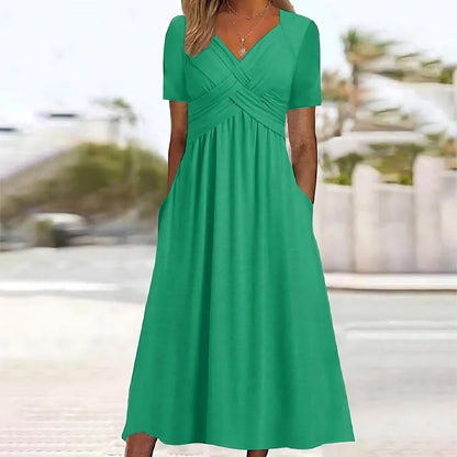 Sheelagh | Elegant A-Line Midi Dress
