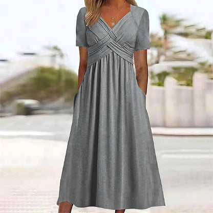 Sheelagh | Elegant A-Line Midi Dress
