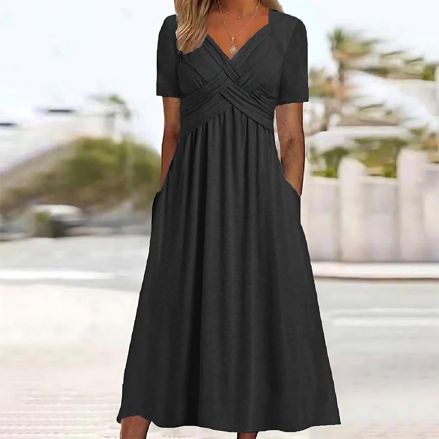 Sheelagh | Elegant A-Line Midi Dress