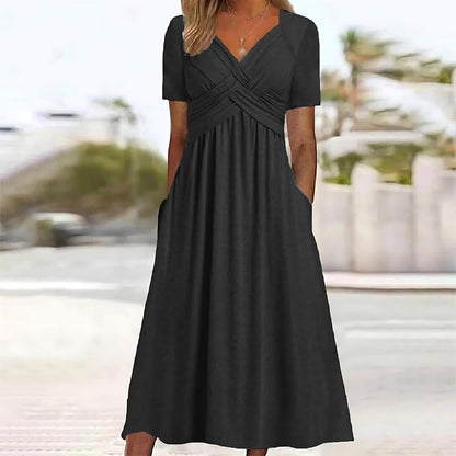 Sheelagh | Elegant A-Line Midi Dress