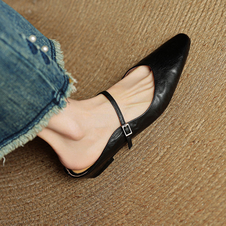 Tríona | Vintage Leather Mules