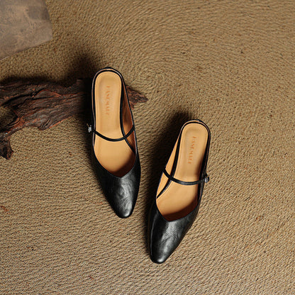 Tríona | Vintage Leather Mules