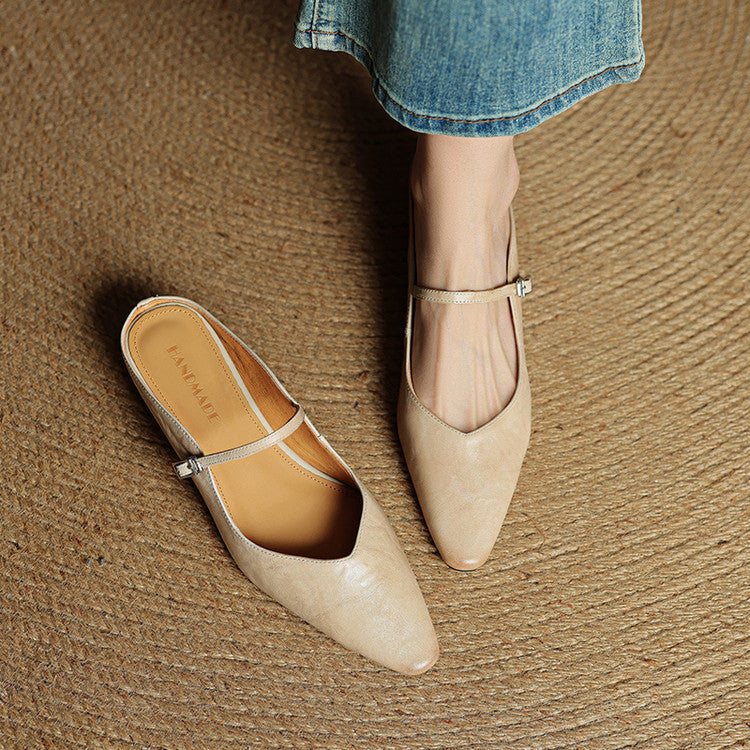 Tríona | Vintage Leather Mules