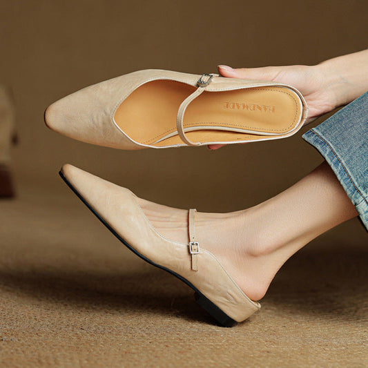 Tríona | Vintage Leather Mules