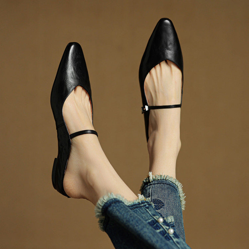 Tríona | Vintage Leather Mules