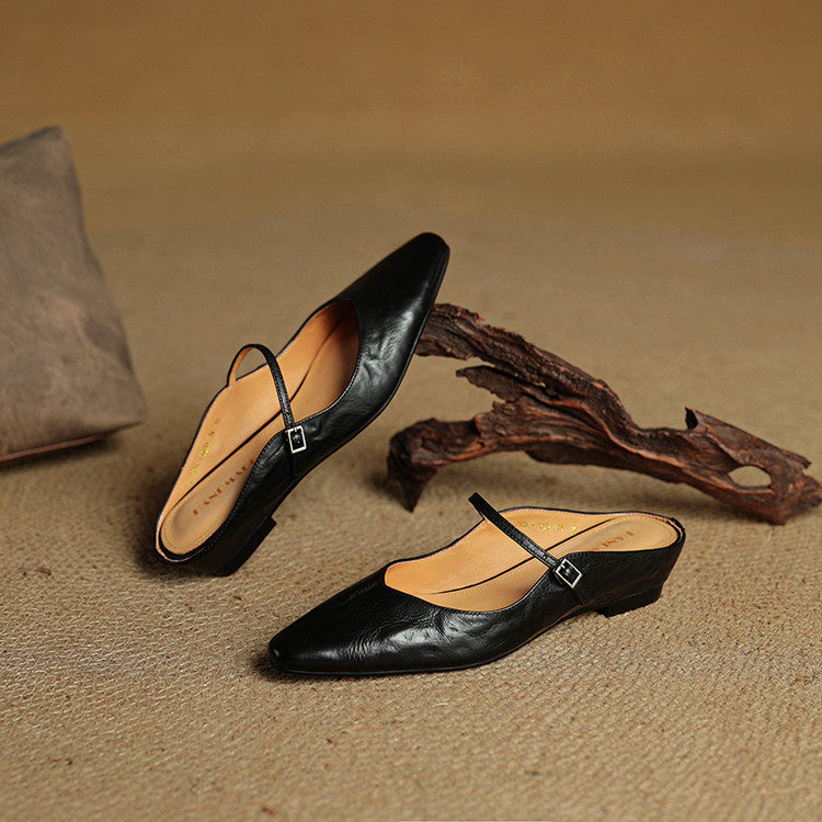 Tríona | Vintage Leather Mules