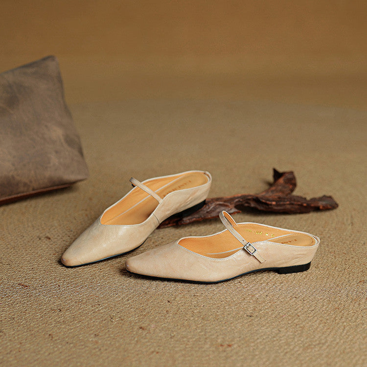 Tríona | Vintage Leather Mules