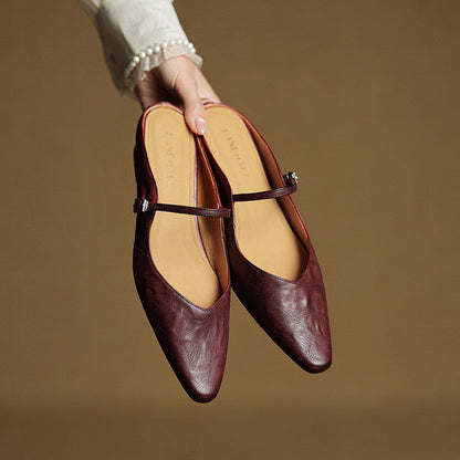 Tríona | Vintage Leather Mules