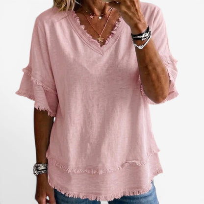 Saorlaith | V-Neck Blouse