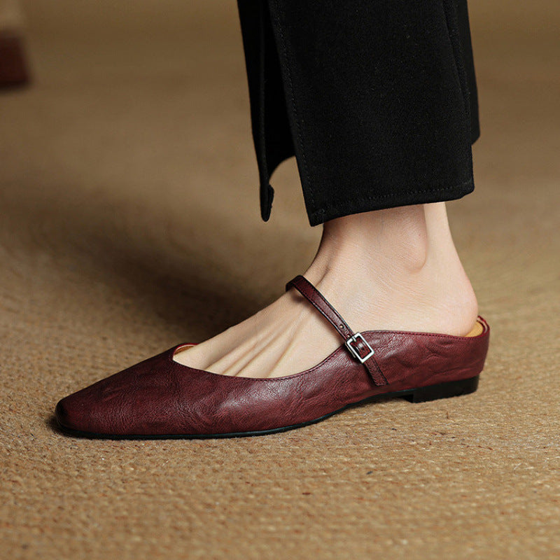 Tríona | Vintage Leather Mules