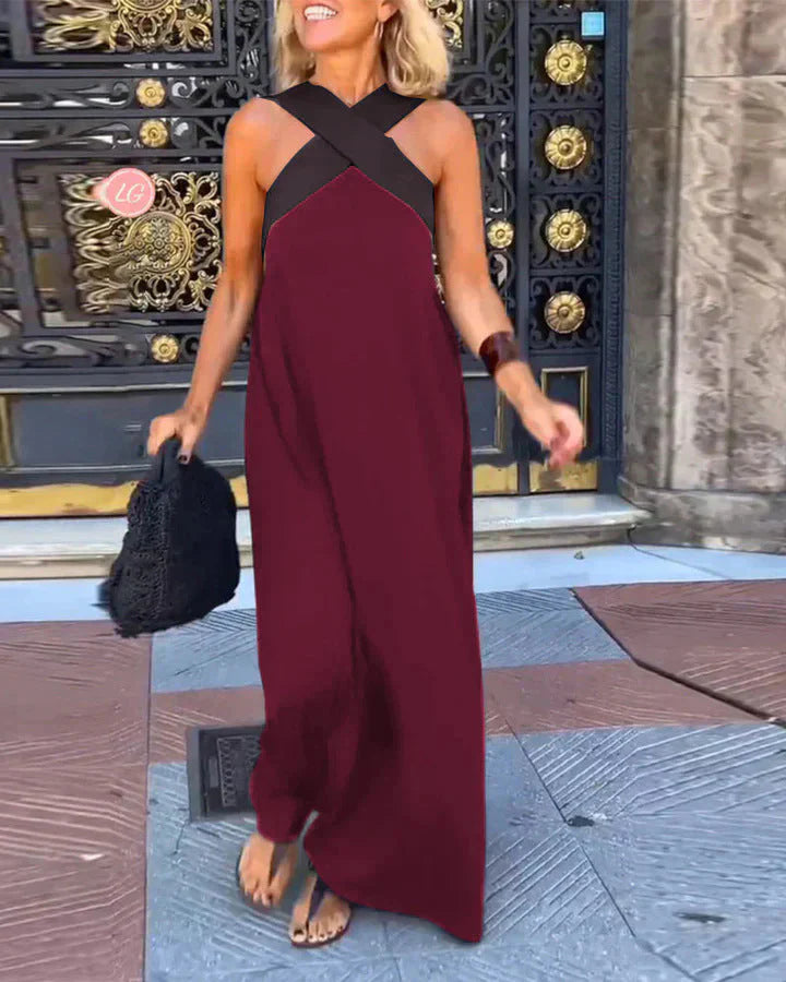 Aoife™ | Wrap-Front Maxi Dress-