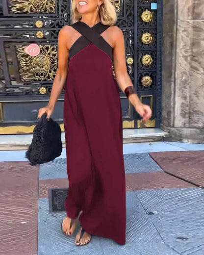 Aoife™ | Wrap-Front Maxi Dress-