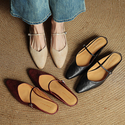 Tríona | Vintage Leather Mules