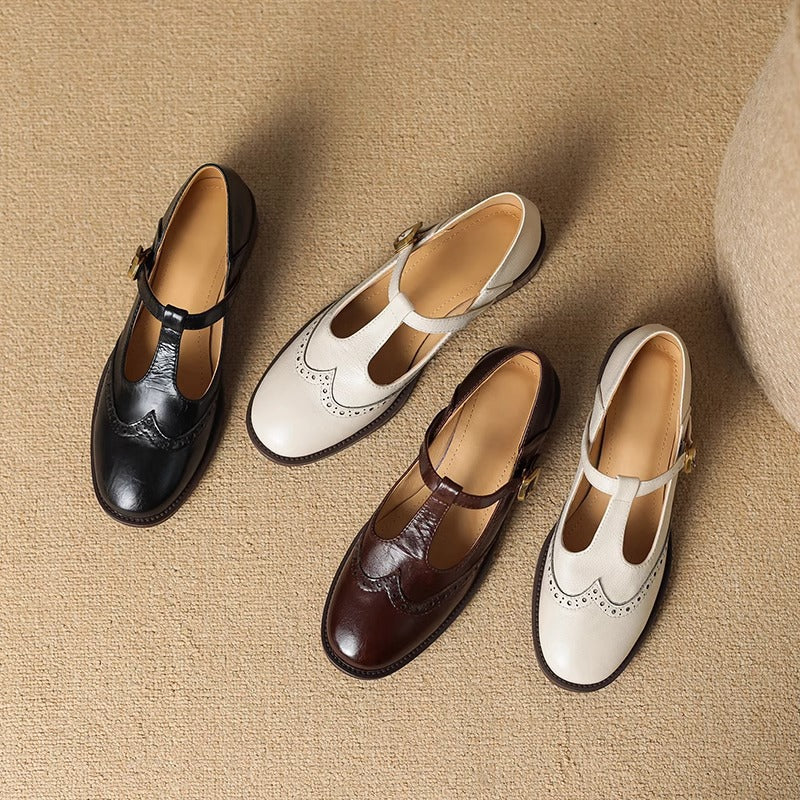 Caitría | Vintage T-Bar Mary Jane Shoes