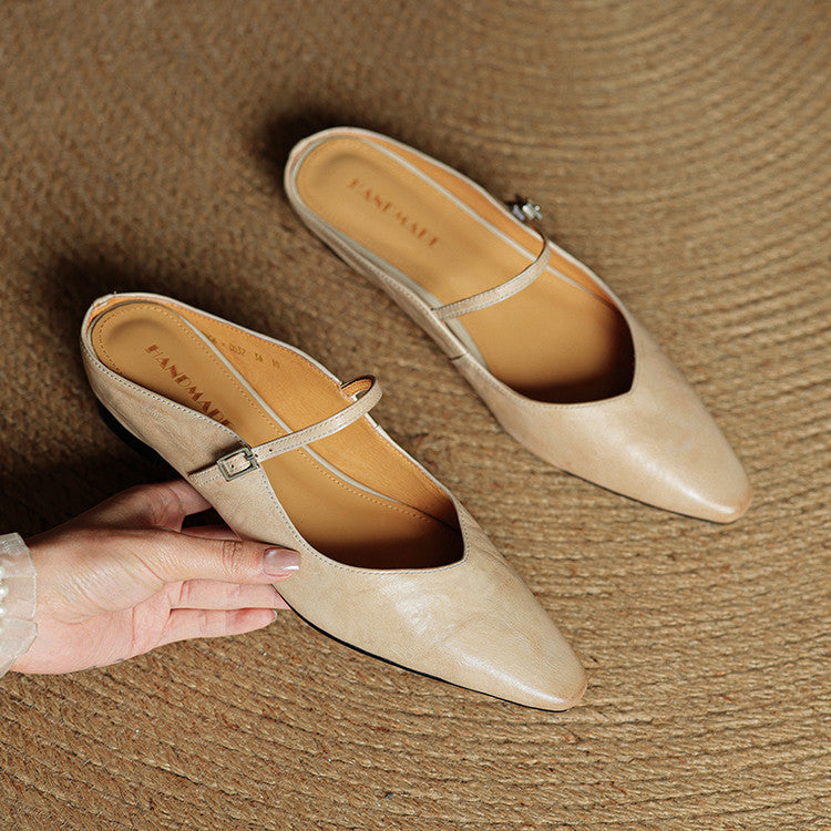 Tríona | Vintage Leather Mules