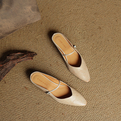 Tríona | Vintage Leather Mules