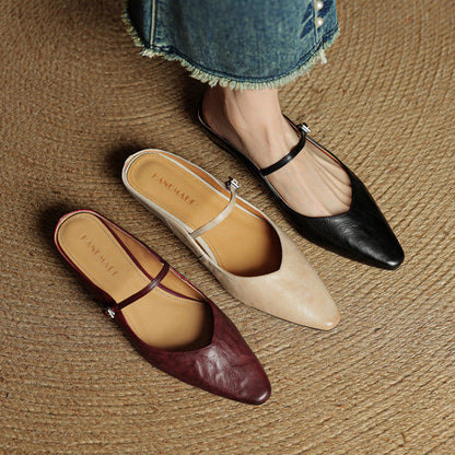 Tríona | Vintage Leather Mules