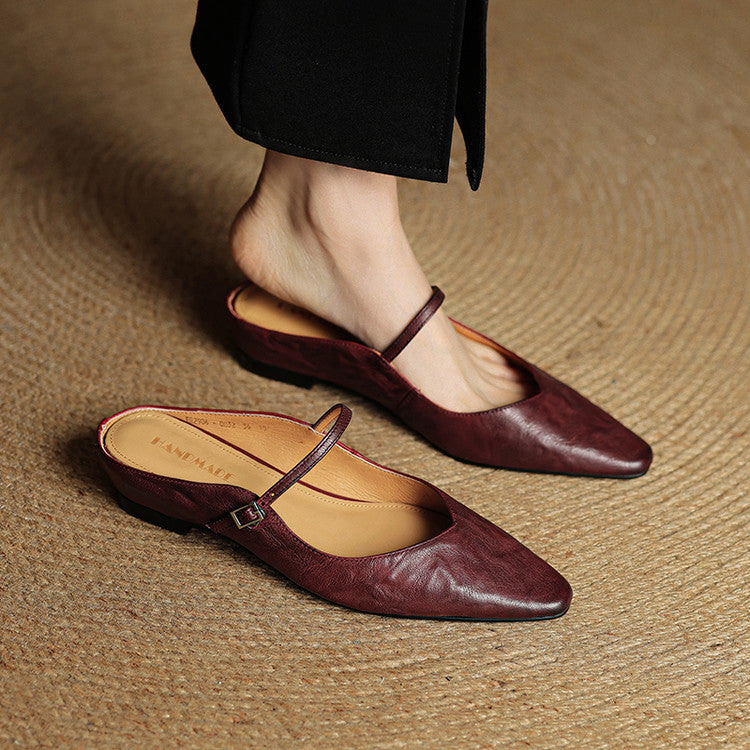Tríona | Vintage Leather Mules