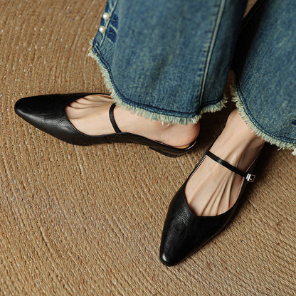 Tríona | Vintage Leather Mules