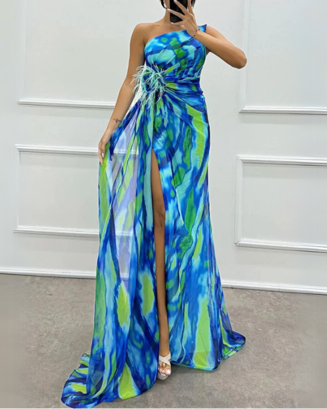 Aoibhe | Vibrant Draped Dress