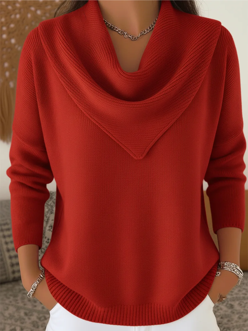 Nora – jumper with a cowl neck