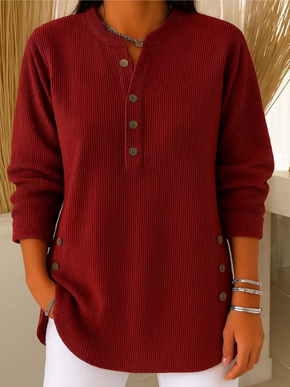 Livia – Pullover mit dezenten Knopfdetails
