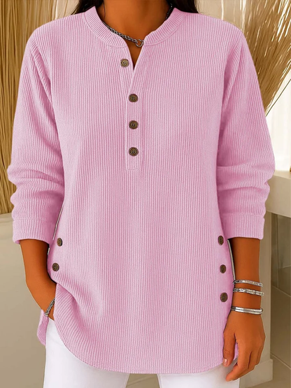 Livia – Pullover mit dezenten Knopfdetails