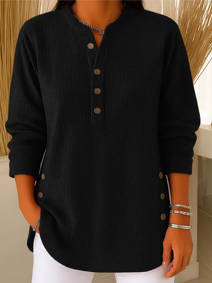 Livia – Pullover mit dezenten Knopfdetails
