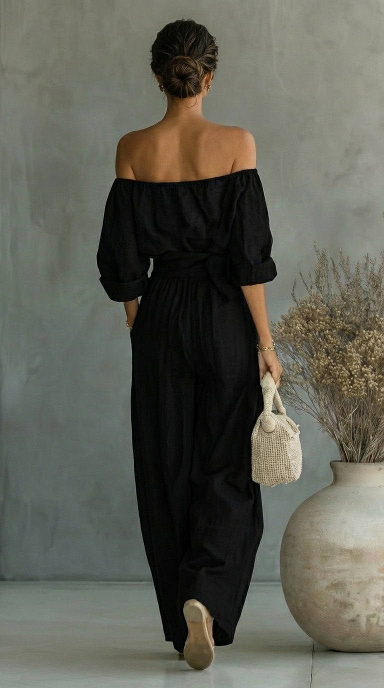 Deirdre | Linen-Effect Summer Set