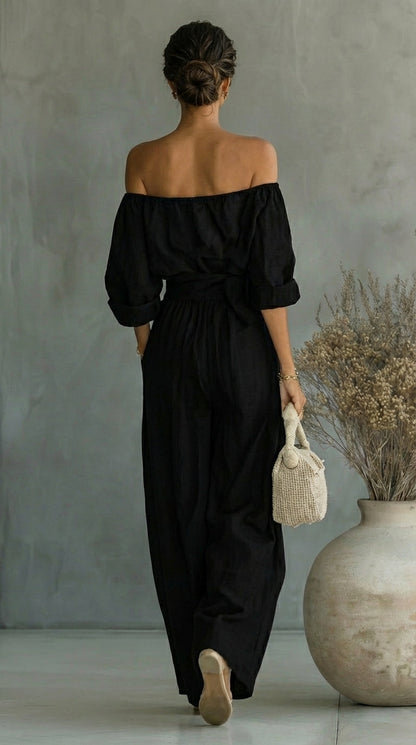 Deirdre | Linen-Effect Summer Set