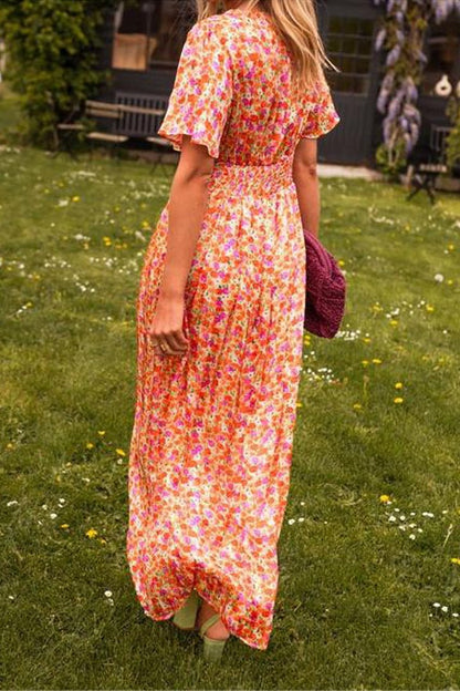 Maura | Flattering Printed Maxi Dress