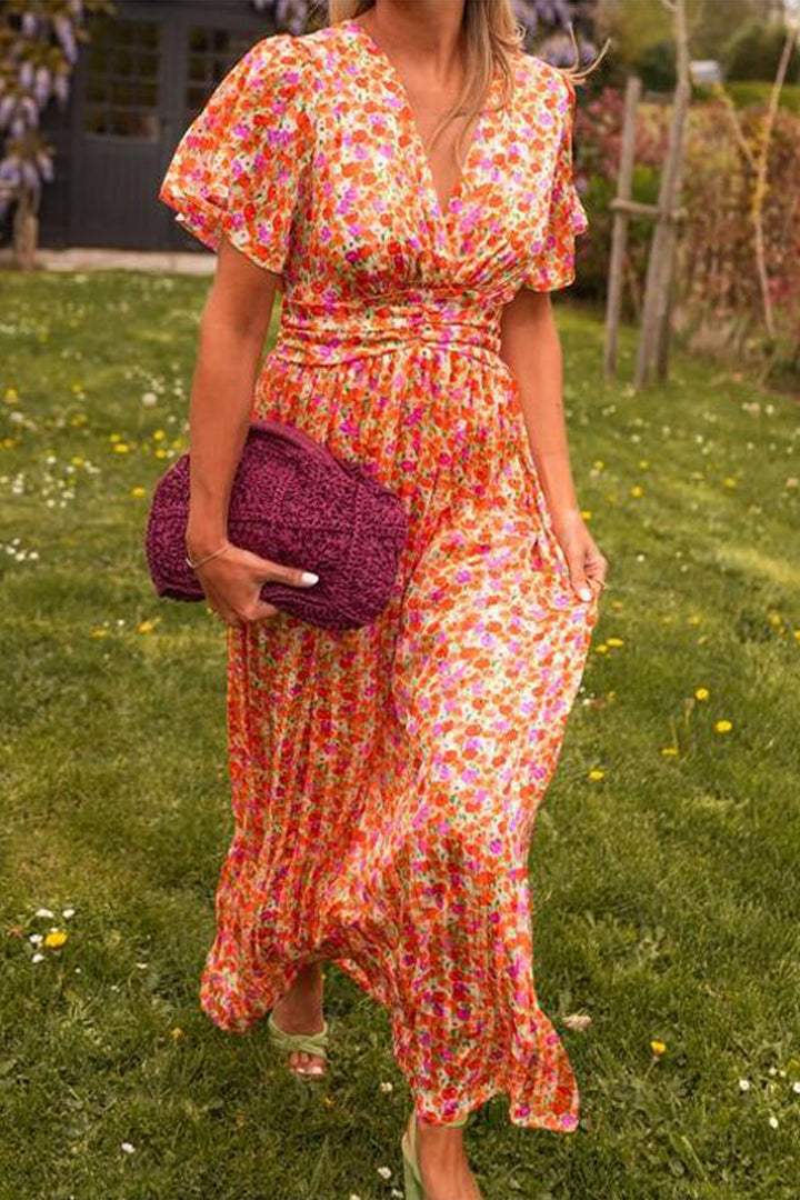 Maura | Flattering Printed Maxi Dress