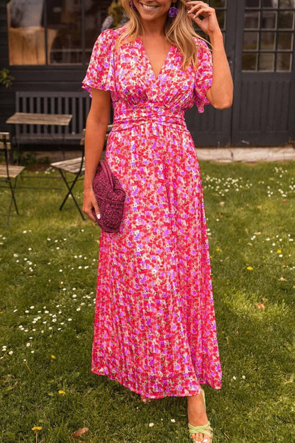 Maura | Flattering Printed Maxi Dress