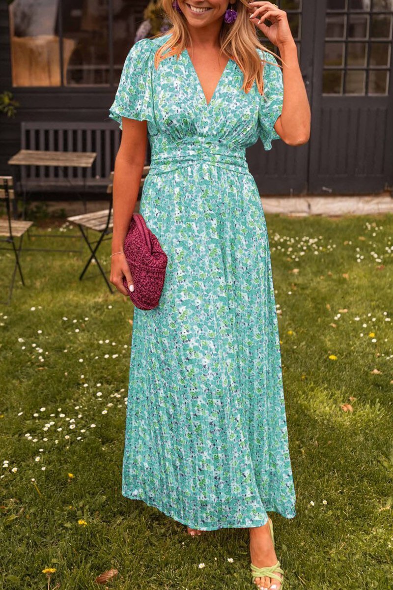 Maura | Flattering Printed Maxi Dress