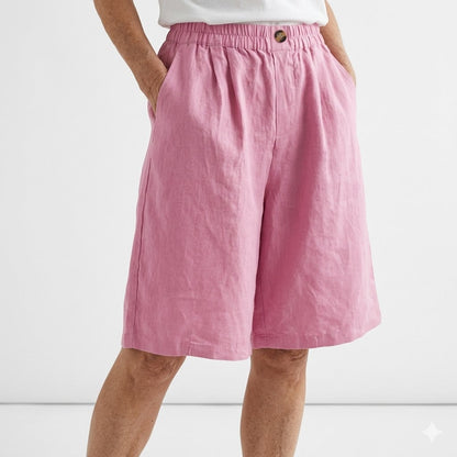 Orla™ - Wide Elastic-Waist Shorts with Natural Summer Comfort