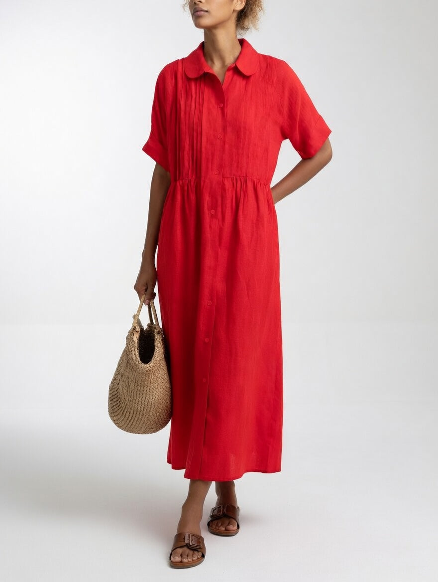 Caoimhe™ - Flowy Summer Shirt Dress