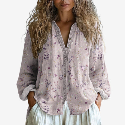 Siobhán | Boho Floral Blouse