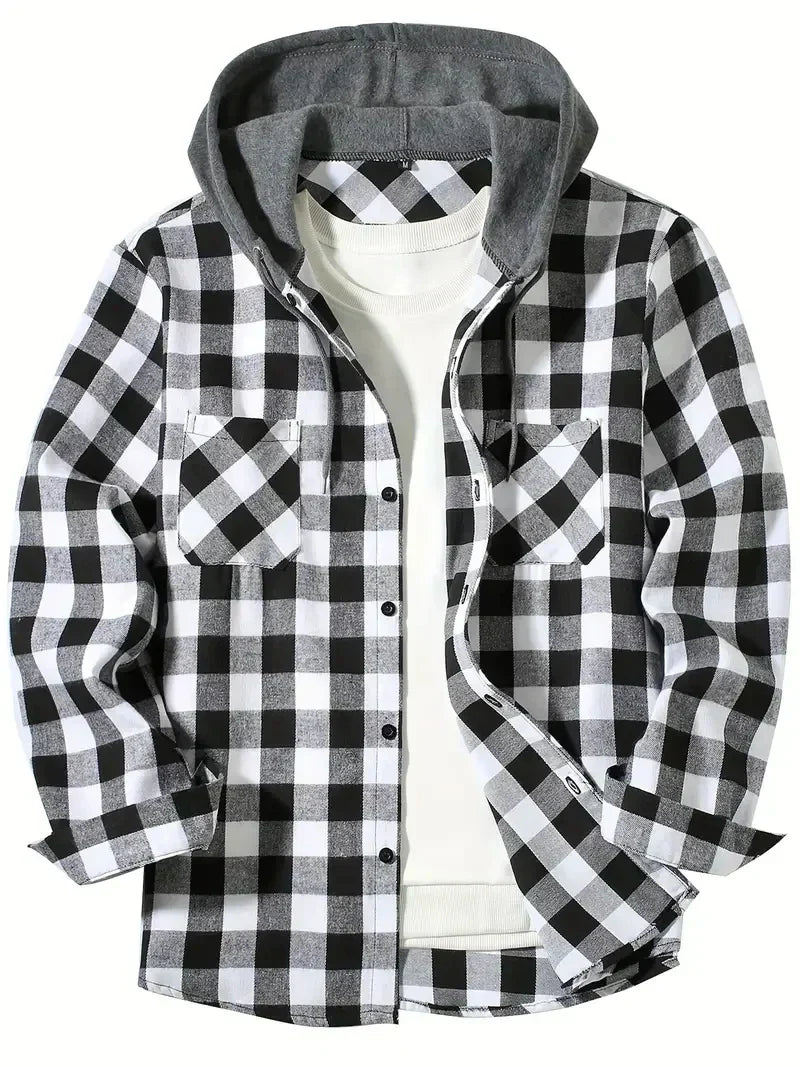 Finbar | Plaid Hooded Jacket