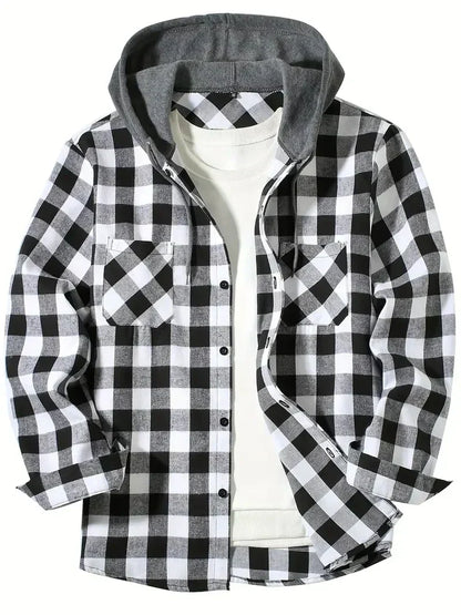 Finbar | Plaid Hooded Jacket