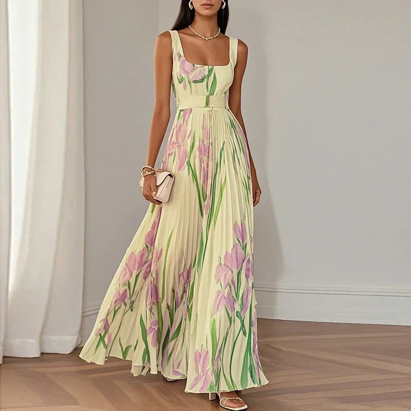 Lelia | A-Line Floral Maxi Dress
