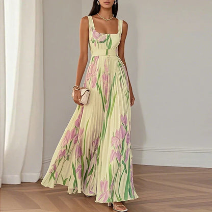 Lelia | A-Line Floral Maxi Dress