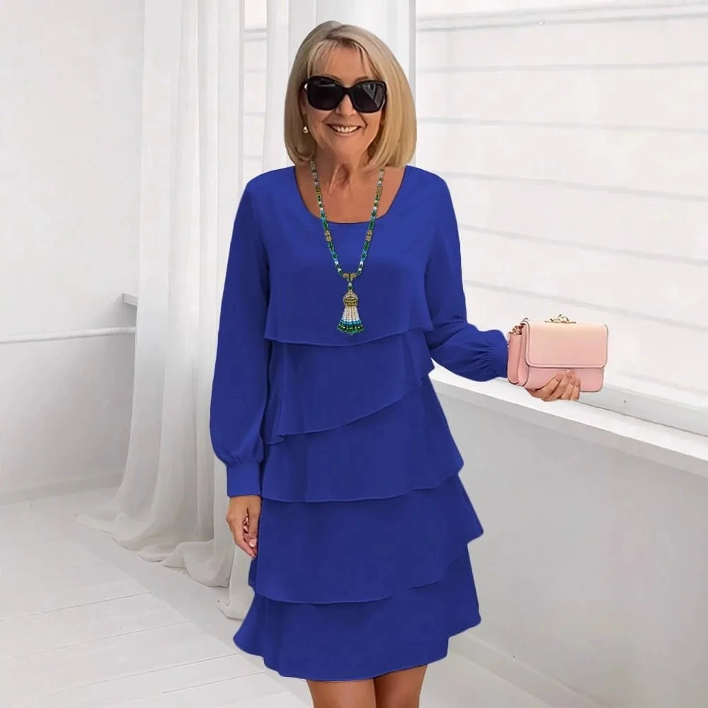 Aisling | Long-Sleeve Ruffle Dress
